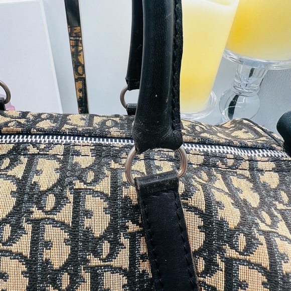 Dior Boston Trotter Bag - Navy/Tan - Picture 5 of 16